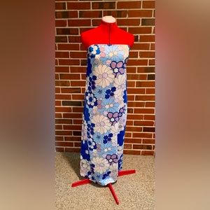 Zara Blue Floral Maxi Dress
